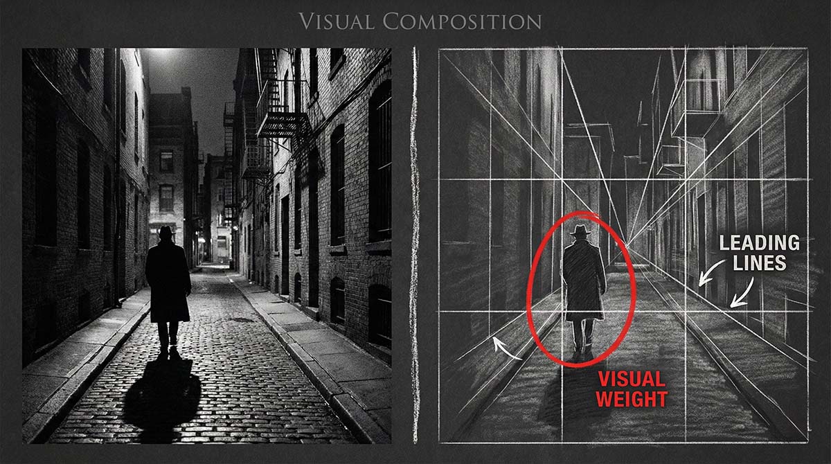 Deconstructing the visual composition of a photograph. 
