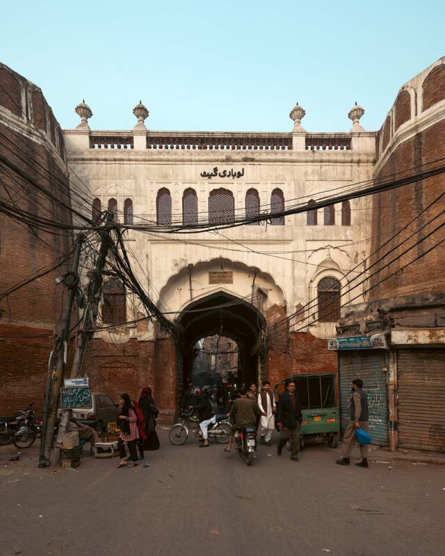 A photograph of Lahori Gate, walled city, Lahore.